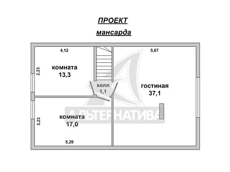 Дом под чистовую отделку в Кобринском р-не. r180137 6