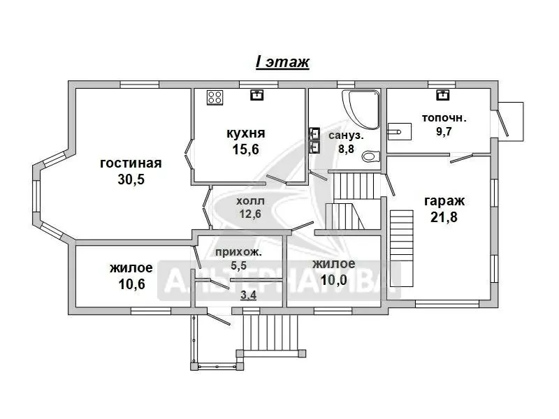 Коробка жилого дома в г.Кобрине. мансарда,  цокольный этаж. r182682 17